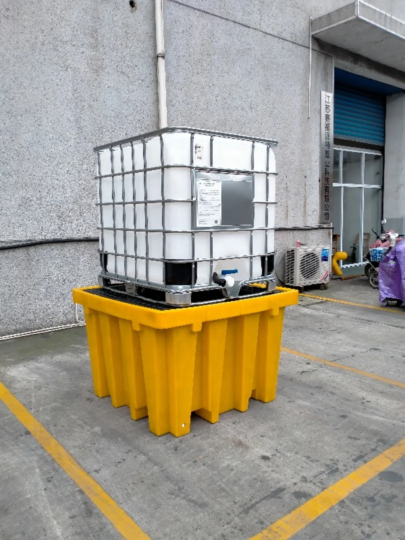 Longshenghe Secondary Containment 4 Drums Polyethylene 1300l Ibc Container Plastic Spill Pallet