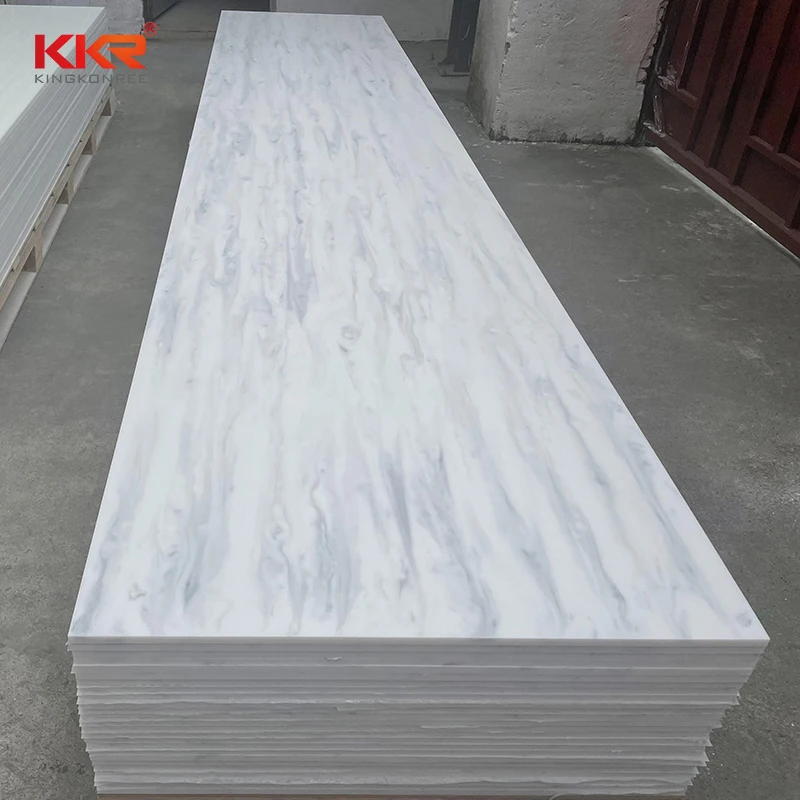 Acrylic solid surface sheets with pearl powder solid surface special design Stones decoration for walls price