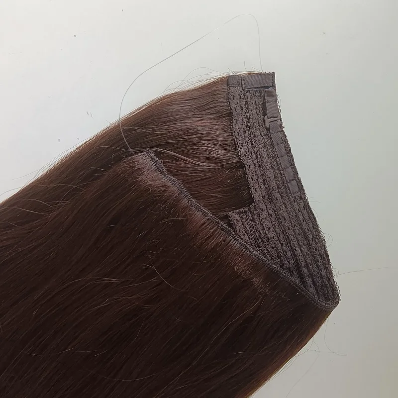 Factory Wholesale Price Flap on Hair Extensions with Plastic Line One Piece Clip in Hair Extensions