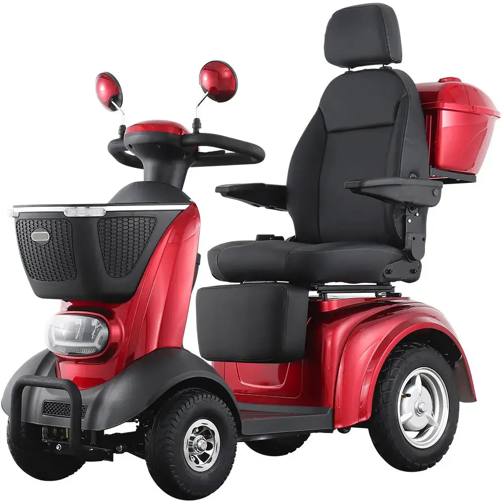 48v Charging Electric Mobility Scooter with Four Wheel for Handicapped