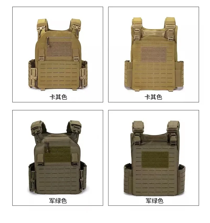 900D Oxford Breathable Waterproof Wearable Plate Carrier Tactical Vest  with quick release buckle
