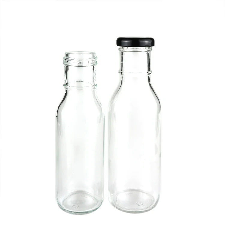 16 oz clear bbq sauce glass stout bottle