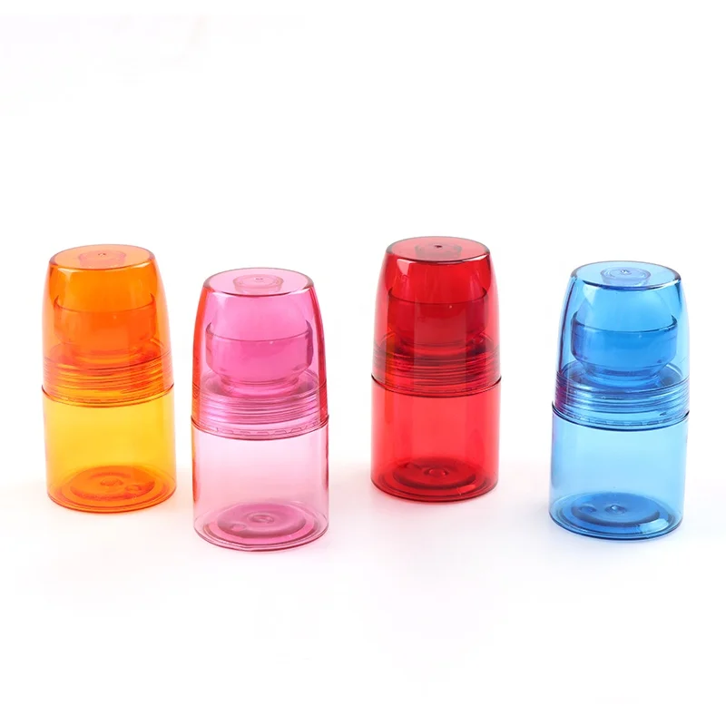 2023 New design 50ml colored plastic roll on bottle PETG material