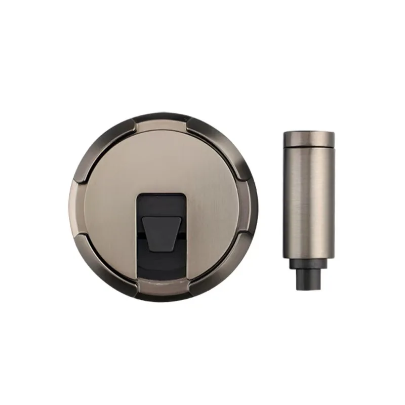 Modern Zinc Alloy Floor Mounted Door Stopper No Magnetic Windproof Stopper Silent Invisible Non Perforated Door Holder