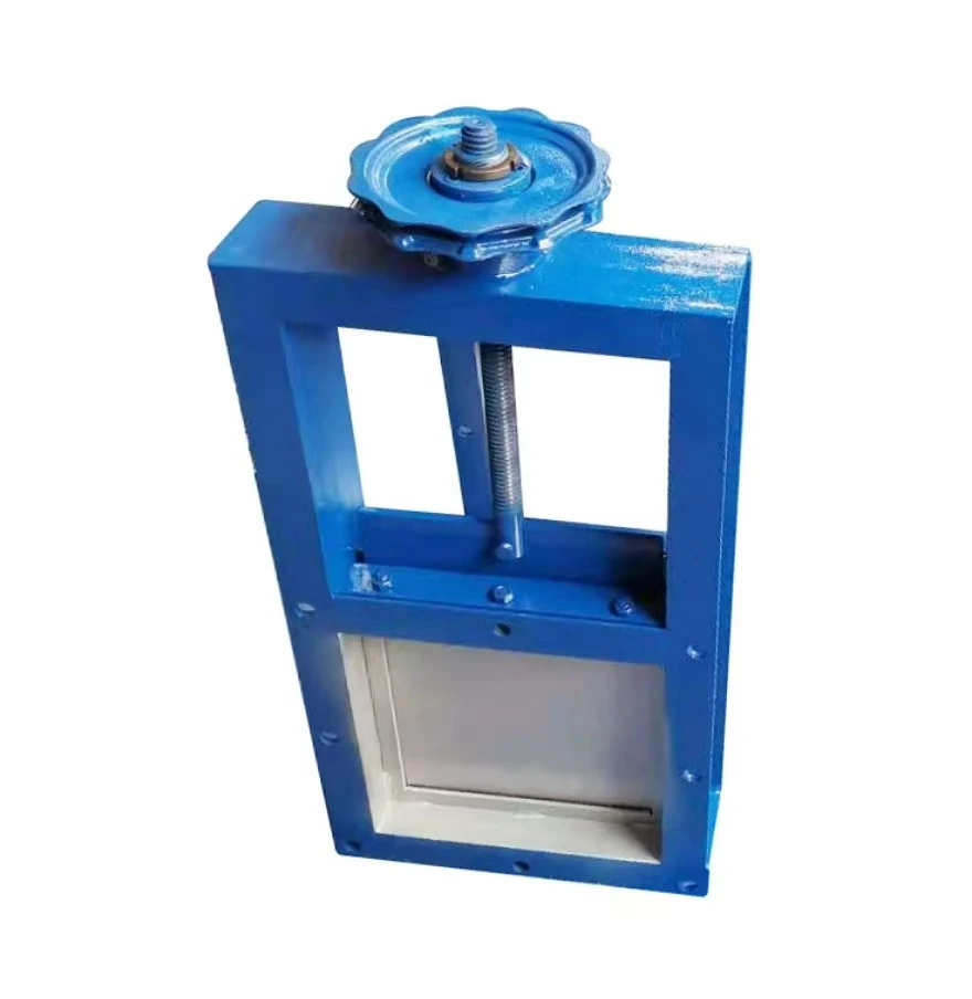 Oil gate valve fluid wall cylinder valve bin sliding knife manual sliding plate valve