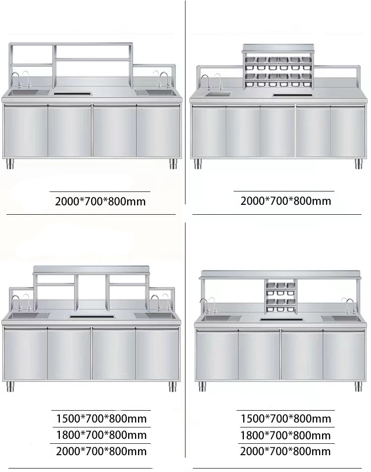 Milk Tea Work Station Customization Restaurant Table Bar Counter
