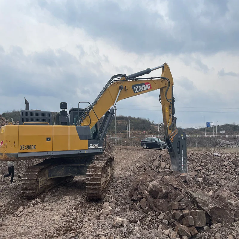 Customized Professional New Model Irregular Shape Hydraulic Crushing Hammer Breaker with 195mm Chisel