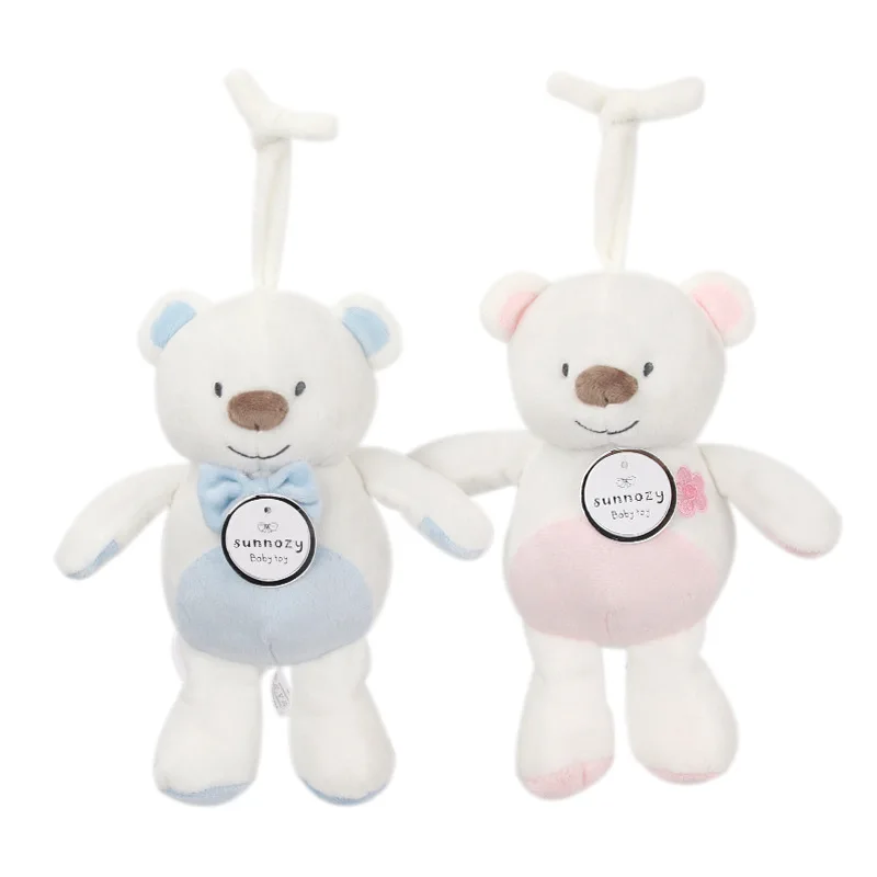 Оптовая продажа, sunnozy, мягкая милая плюшевая детская погремушка, подвесная игрушка