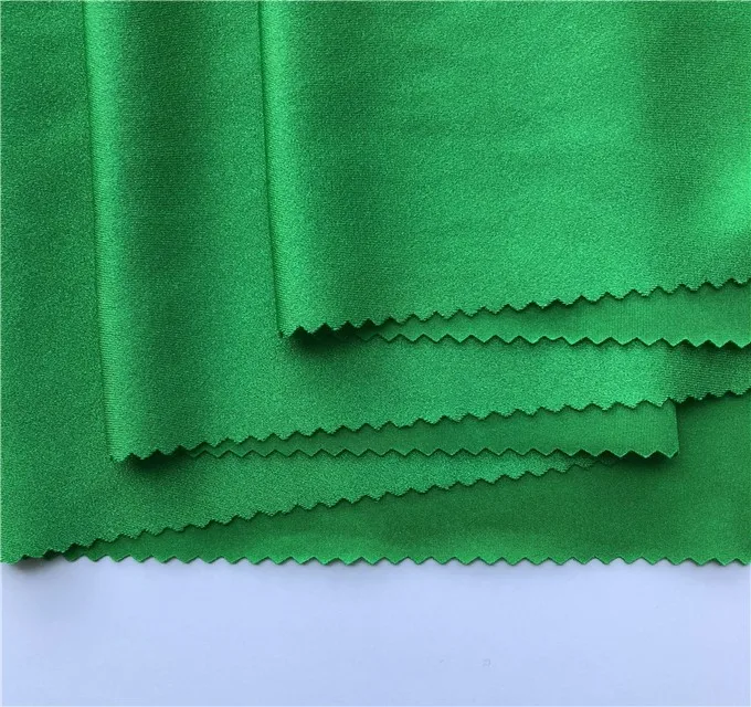 New high quality shiny nylon warp knitting single jersey 82% nylon 18% spandex 40D 200gsm good stretch for swimwear fabrics