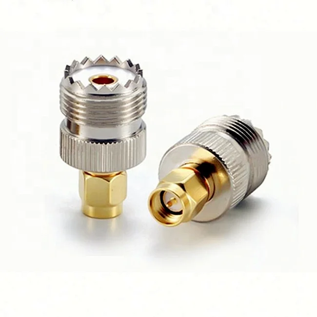 SMA Male Plug to UHF SO239 Female RF Coaxial Adapter Antenna Connector