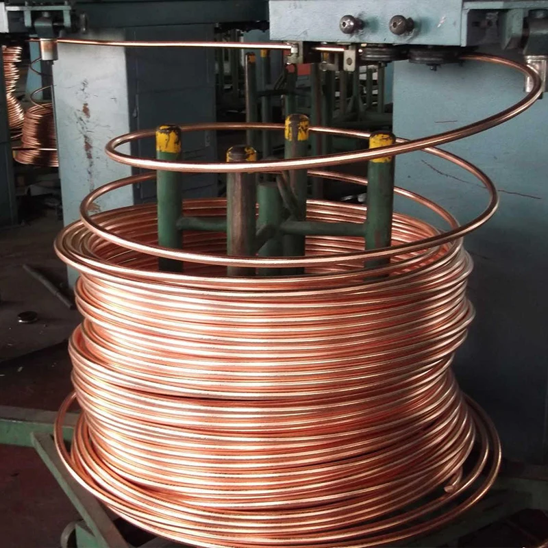 ASTM B280 Seamless Pure Copper Pipe Coil In Roll Brass Tube C12200/C11000  Copper Coils Copper Pipe