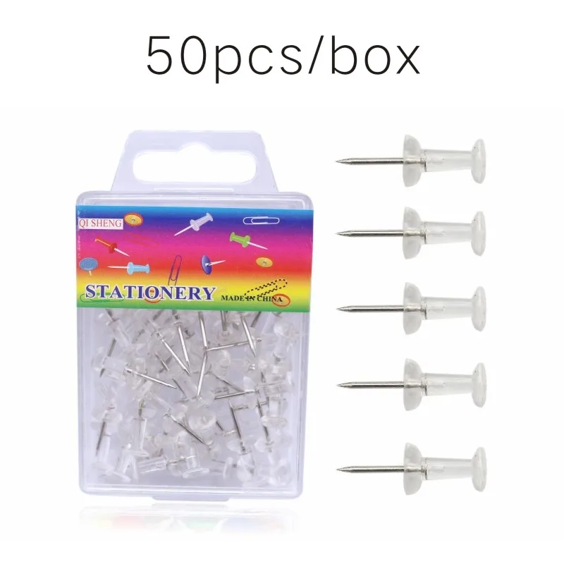 Thumbtack,Colored Pushpins,Cork Board Nail Decoration Fixed Art Nail For Stationery Supplies-THD