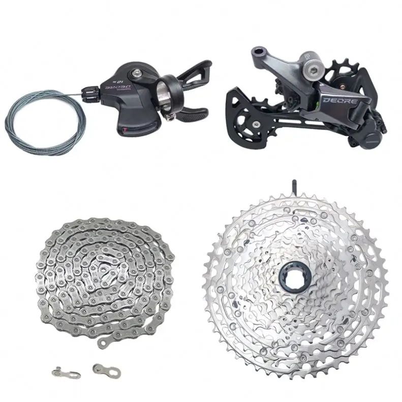 HLM SHIMANO Deore M6100 1X12 Speed derailleurs Groupset 12 speed shift lever CN M6100 Chain Flywheel RD Cassette Chain