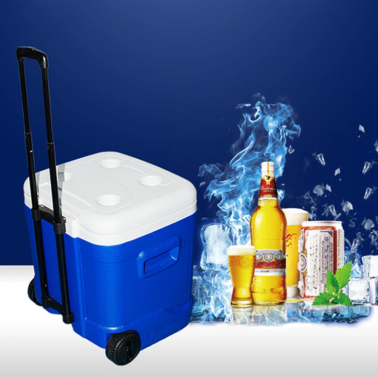 150L Big Plastic Ice Insulated Fish Cool Freezer Cooler Box Custom Ice Chest With Wheels