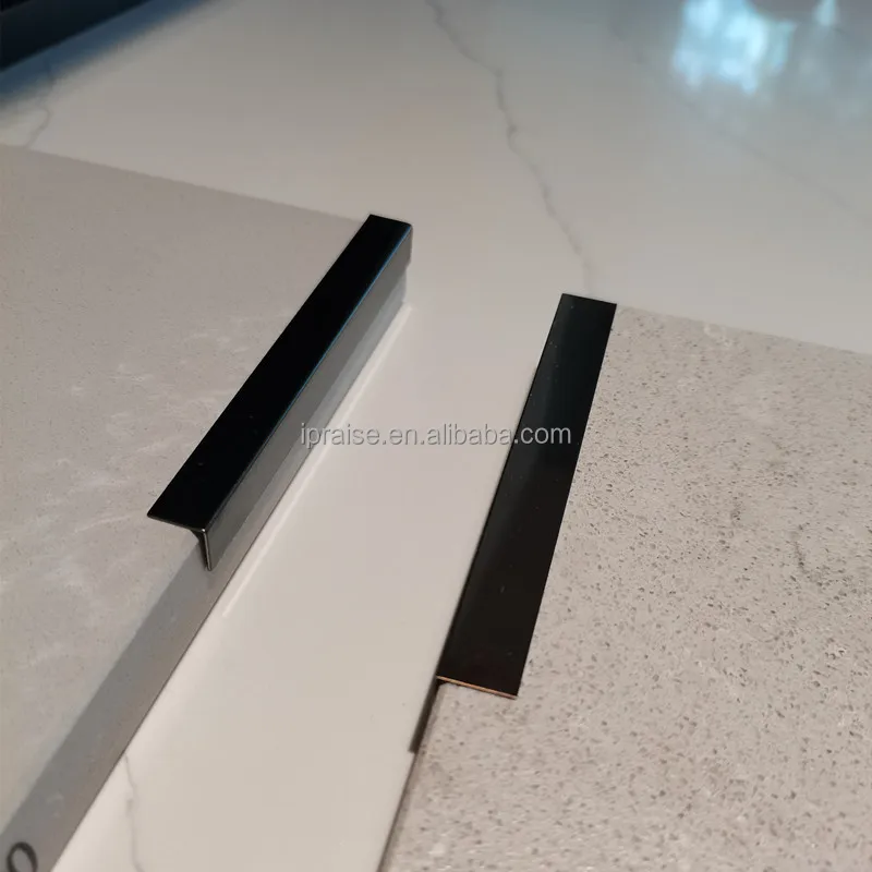 Tile Accessories Strip Titanium SS Profile China Supplier T shape Metal Tile Trim / edge trim