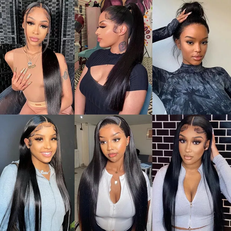 GDY Hair Brazilian Perruque 4x4 Lace Front Virgin Human Hair Wigs