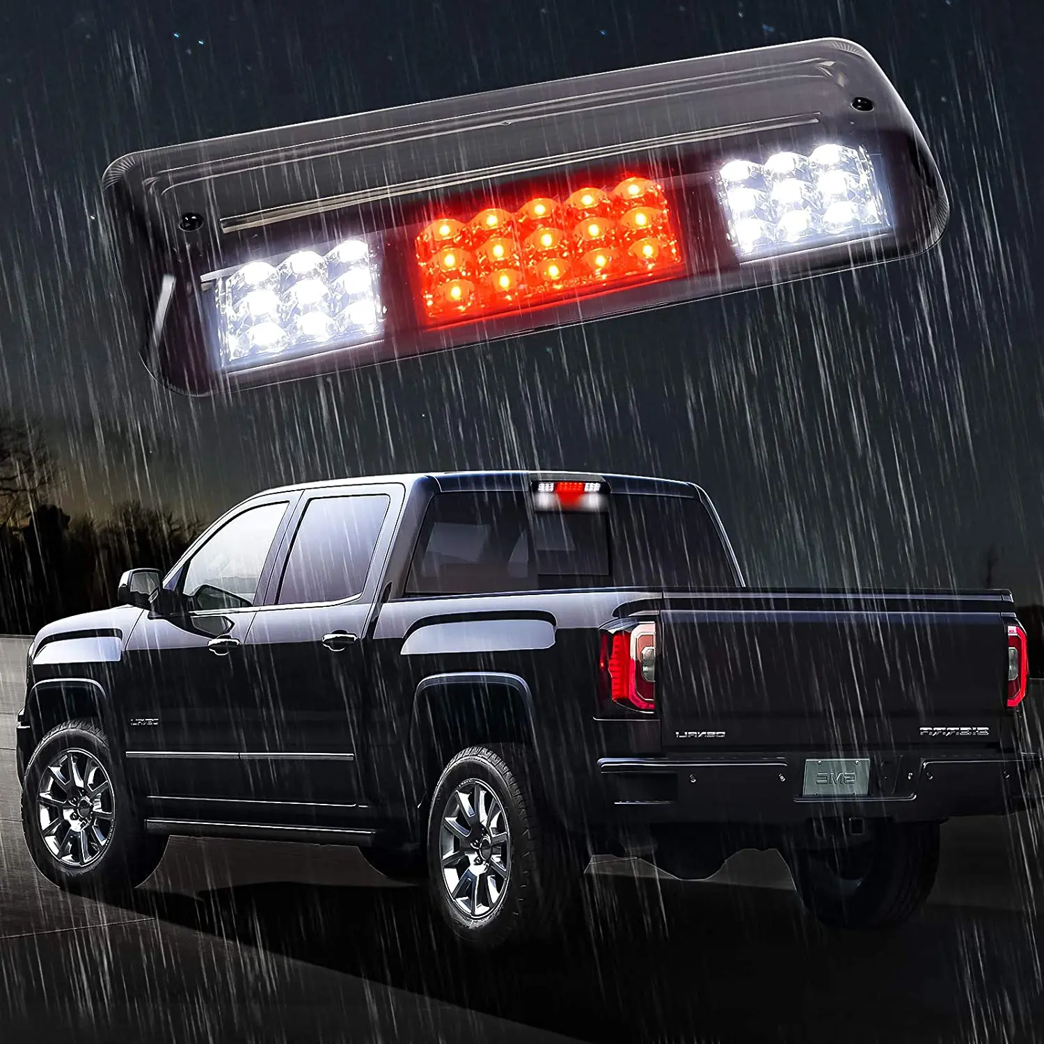 High Mount Stop Light Fit for 2004-2008 F150  Explorer Smoke Housing Rear 3RD Brake Light