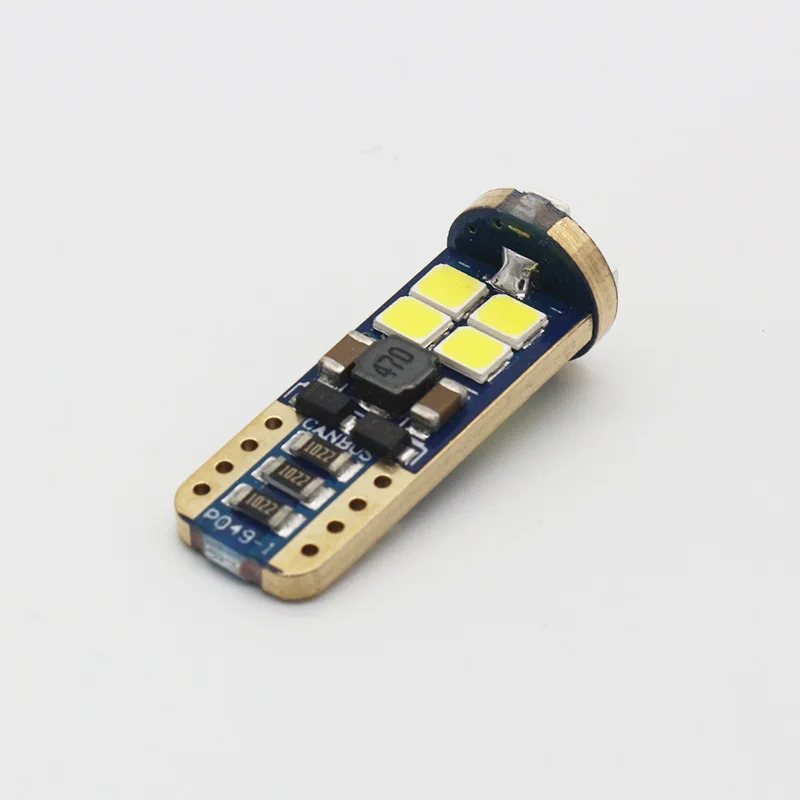 led Bulb Lamp T10-3030-12SMD Canbus License Plate Lamp 12V Car LED BULBs For Interior Light Indicator Lamp LED License Light