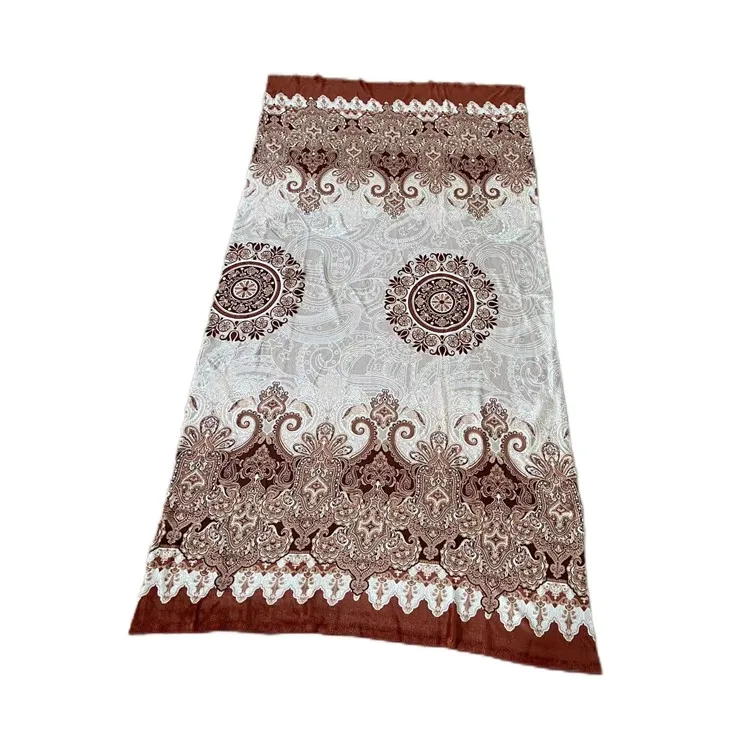 Fashion Africa Soft Polyester Single-sided Printed Printing Flower Flannel Fabric For Quilts