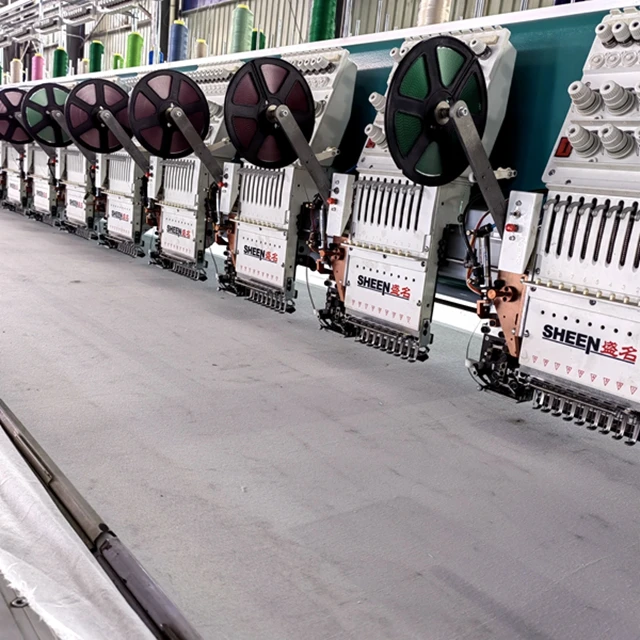 Многоголовочная Высококачественная Компьютерная вышивальная машина с одним устройством с блестками