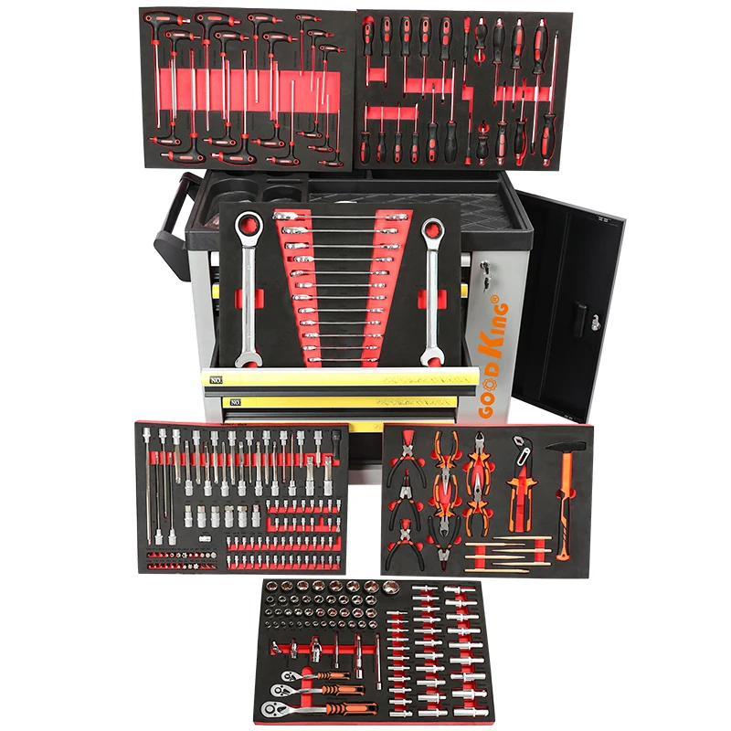 Ningbo Factory 298Pcs Hot Cabinet With Tools For Wholesale With Tool Trolley Cabinet For Tools Car repair