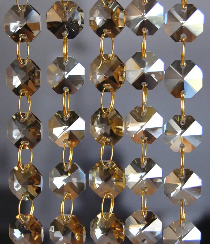 Бокал для шампанского хрустальная люстра гирлянды в виде восьмиугольника с цепями