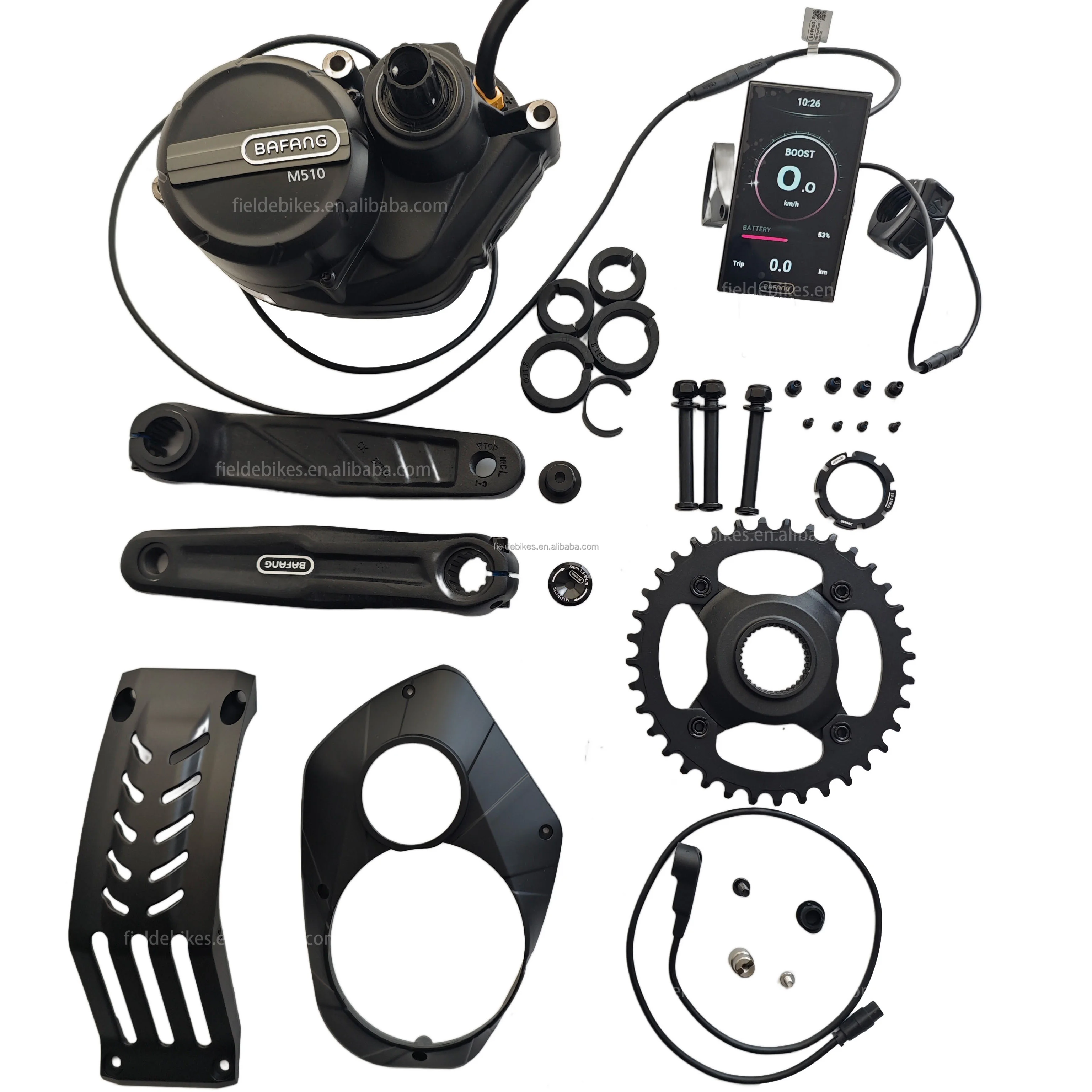 2024 Ready To Ship Bafang M510 48v 250w G522 Mid Motor Kit  With DPC010 BT Display With Different Speed Sensor