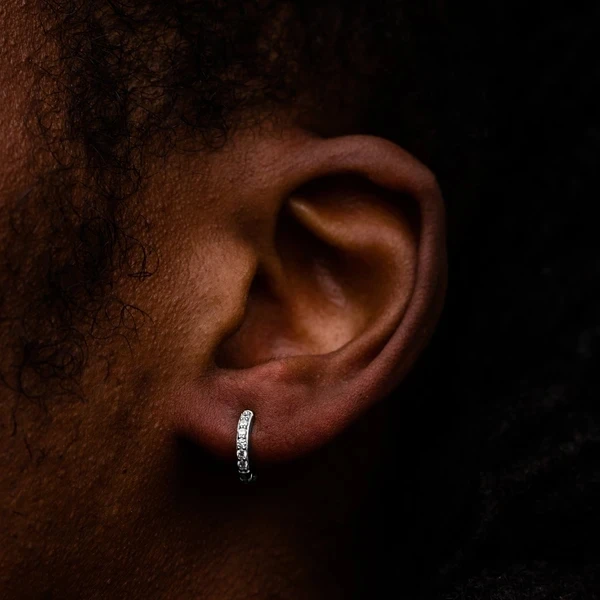 Factory Price High-end Custom Iced out Real S925 Silver 9k 10k 14k 18k Gold Moissanite Diamond Ear Studs Earrings for Men Women