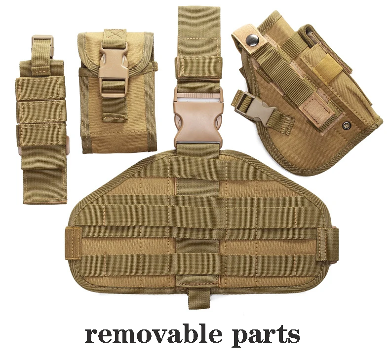 Thigh Gun Bag Manufacturer Custom Oxford Cloth Tactical Thigh Gun Pouch Bag