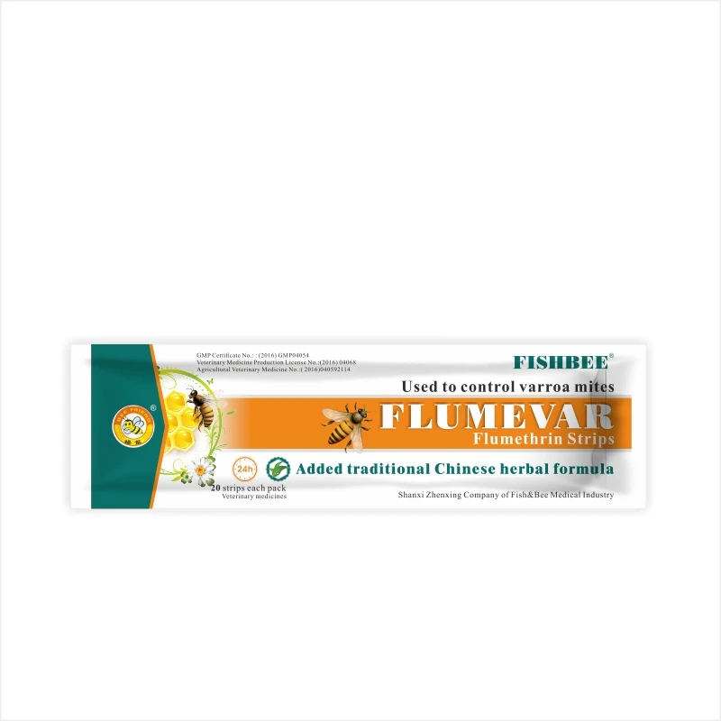 
Fishbee FLUMEVAR 20 strips flumethrin Strip add chinese herbal medicine extracts kill bee varroa 