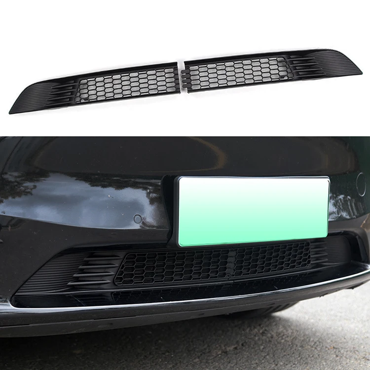 2pcs/set Air Inlet Vents Anti-Clogging Protection Grille Mesh Cover For Tesla Model 3 Model Y