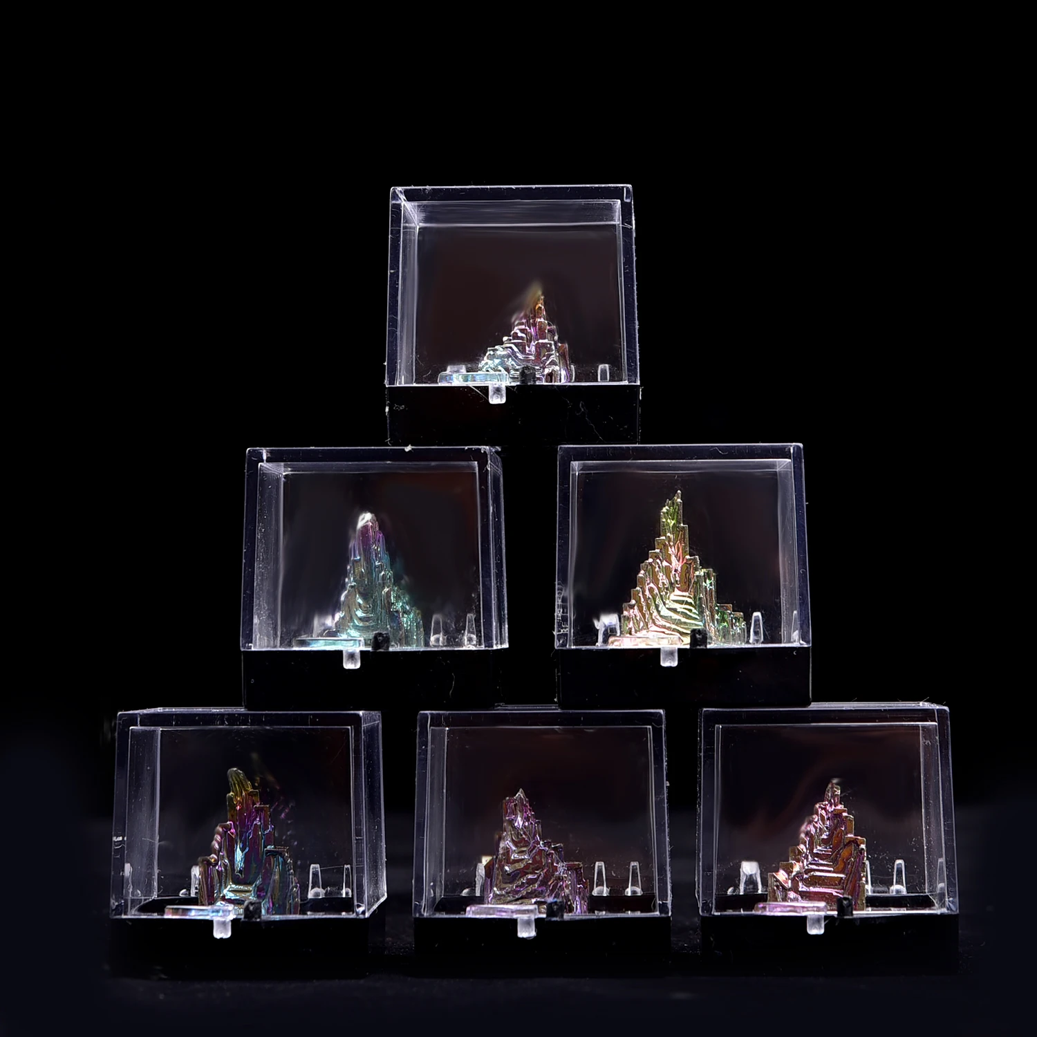 Rock Stones for Decoration Metal Ore Bismuth Crystal Box Natural Acrylic Custom Logo Gemstone Europe SCULPTURE Angel Folk Art