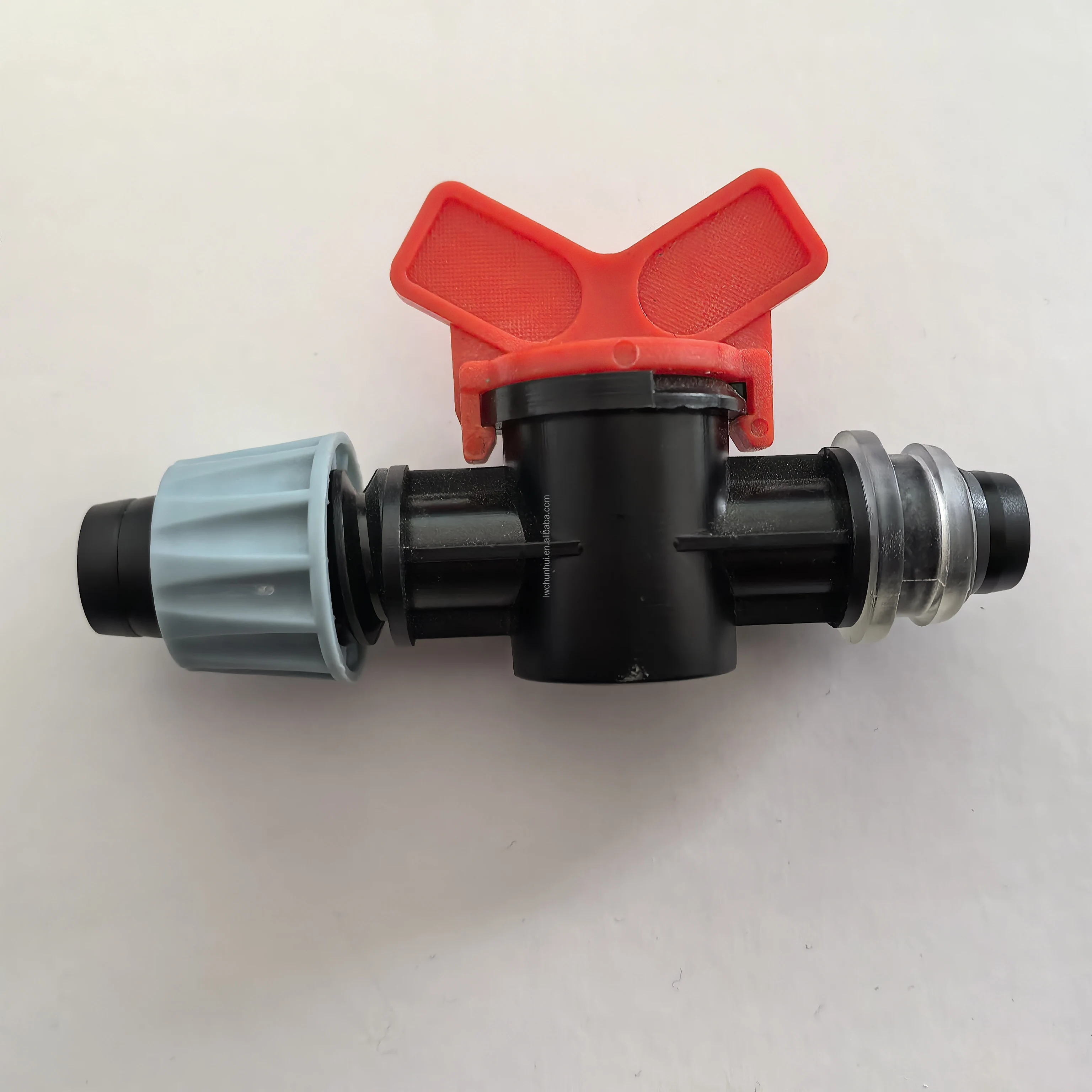 Drip Irrigation System Mini Valve Lock Nut Bypass Valve Drip Tape 16mm and PE Pipe Bypass Valve