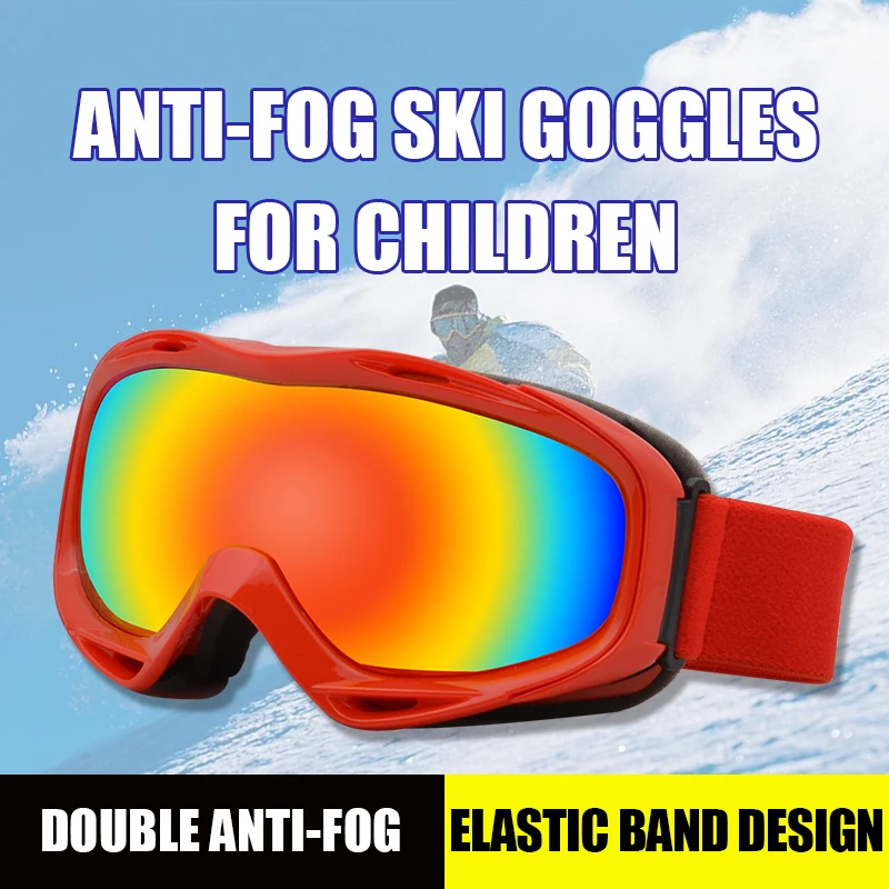 Clear Ski Goggles Winter Snow Sports Snowboard Goggles Double Lens for Men Women & Youth Snowmobile Skiing glasses