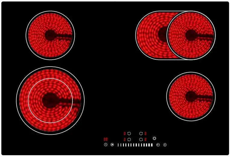 Superior Quality Electric Radiant Ceramic Cooktop 4 Burner Hob Stove Magnetic Induction