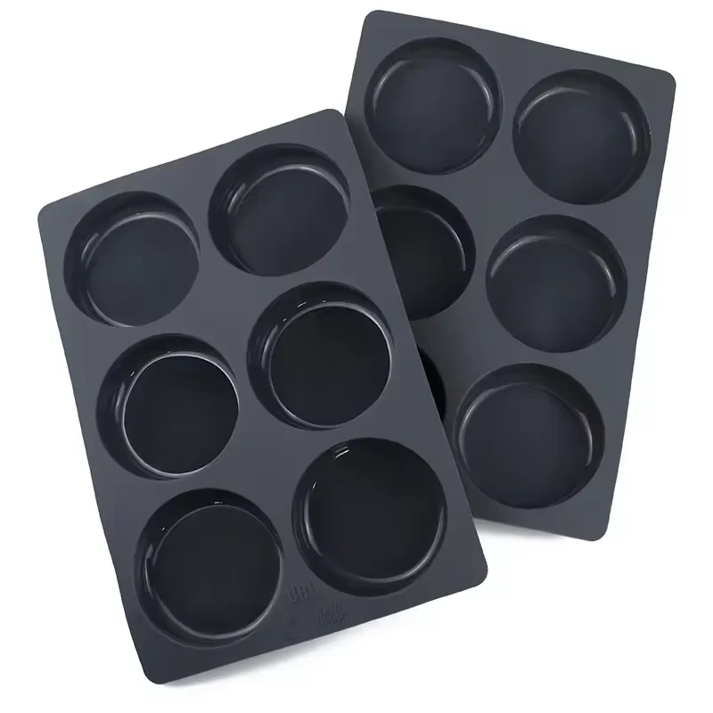 6 holds Silicone Hamburger Meat Press BBQ meat mould silicon Patty Maker press burger mold