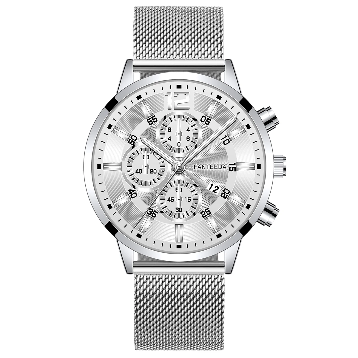 4297 Watch Men Custom Ultra-Thin Business Men Watches Quartz Stainless Steel Band Silver Sport Wrist Watch