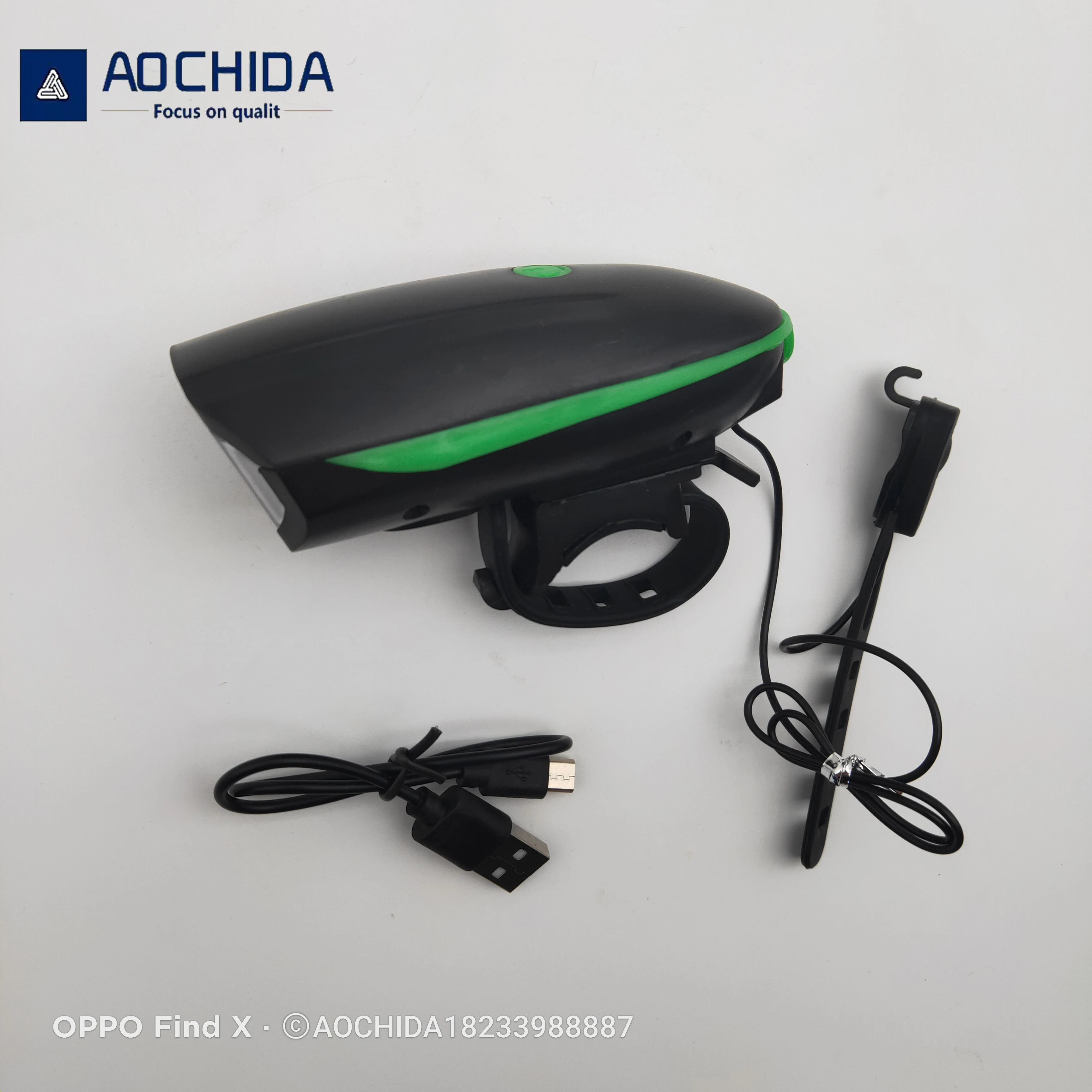 7588 зарядный клаксон с USB-интерфейсом цветная яркость регулируемый звук громкий Аксессуары для велосипеда