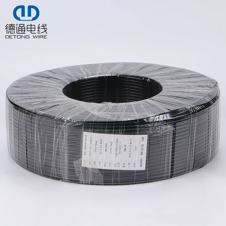 Wholesale Price CCC RVV52 Bare Copper Insulated PVC Sheathed Flat Flexible Electric Wire
