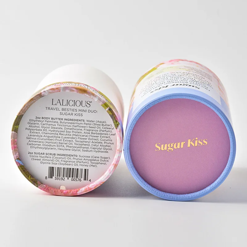 Custom White Cardboard Childproof Child Resistant Cartridge Packaging Child Proof Round Paper Tube with Lock Button