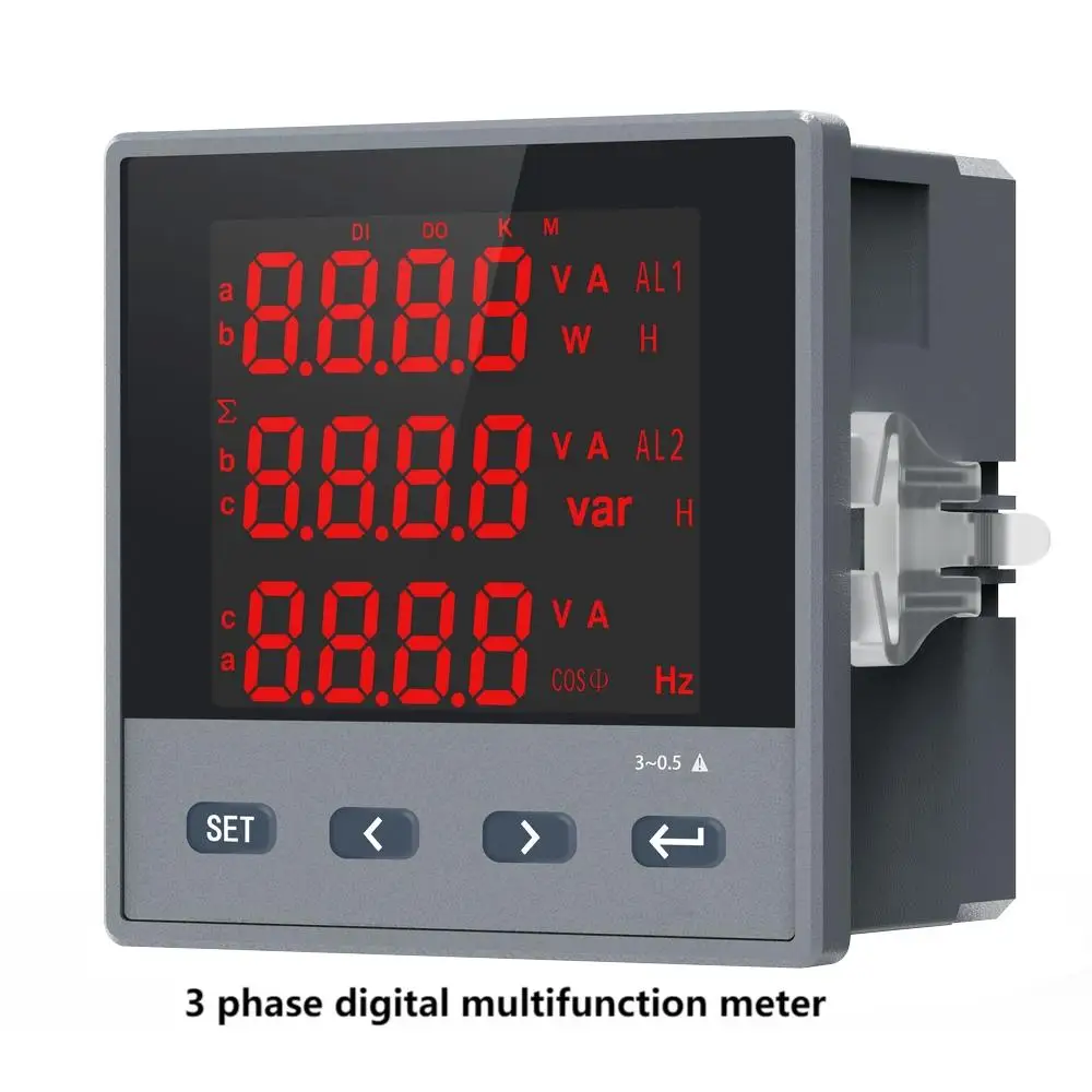 GEYA GY500-3E4 3 Phase Multi-function Digital Programmable Smart Electric DC Energy Power Meter With RS485 AC 220V OEM ODM