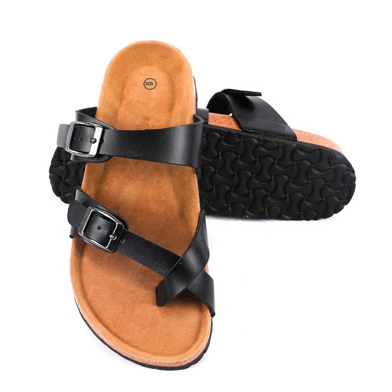 New Arrival Wholesale Good Quality Women Outdoor Slippers Casual Cross Strap Sandals with Soft foot-bed