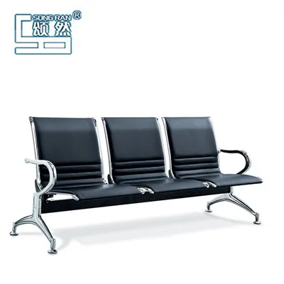 Airport chair 3 seat steel public waiting chair for park/ bus station airport waiting chair