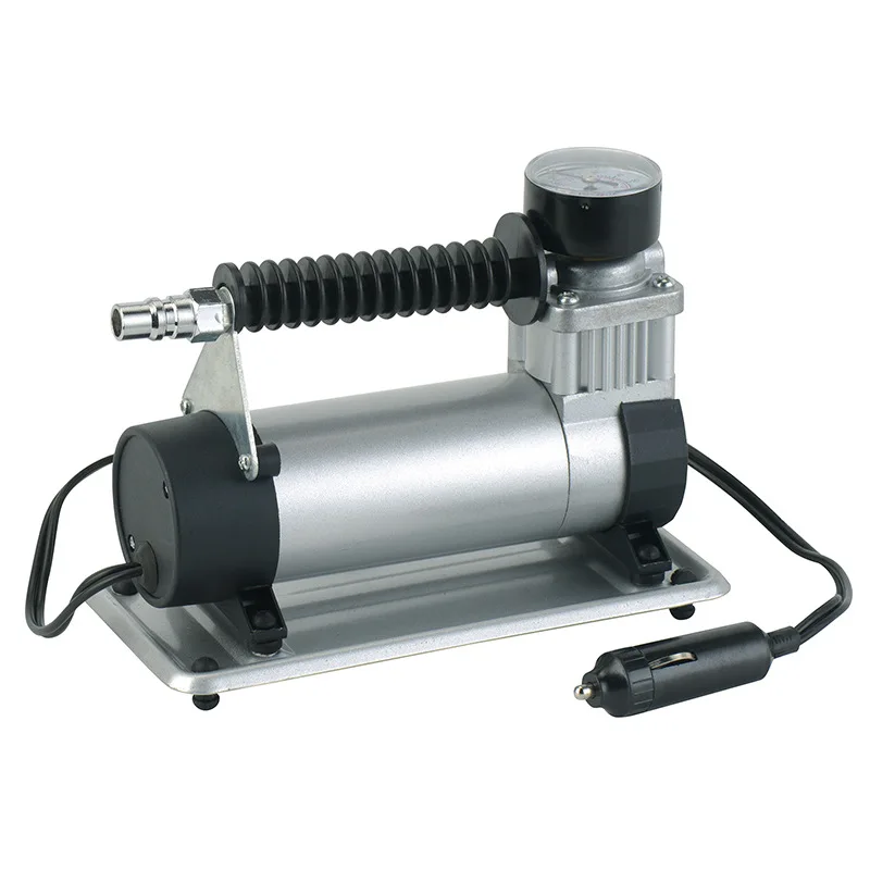 Tire Inflator Portable 12V DC Tire Air Compressor Pump 150 PSI and Portable Auto Tire Inflator with Gauge for Car Bicycles Ball