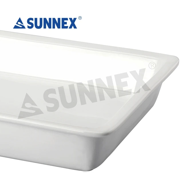 Коммерческое ресторанное кухонное оборудование Sunnex GN тарелка для жарки белый керамический буфетный подогреватель еды фарфоровая сковорода