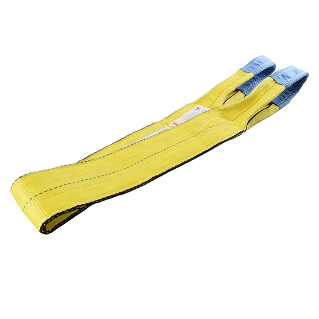 US Standard  WLL 6200LBS  Polyester 2 Ply EYE EYE Cargo Lifting Webbing Sling