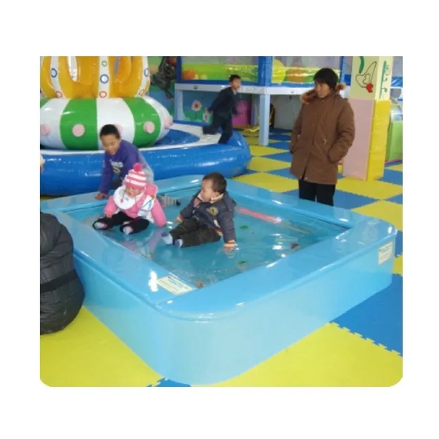 2016 Cool summer water bed for indoor room uesd kids jumping water bed play indoor soft playground QX-103C