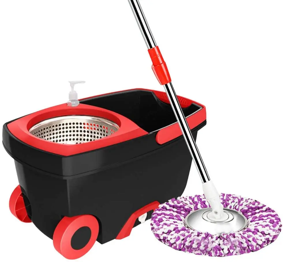 Household cleaning Products Double Drive Microfiber 360 Spin magic Mop And Bucket