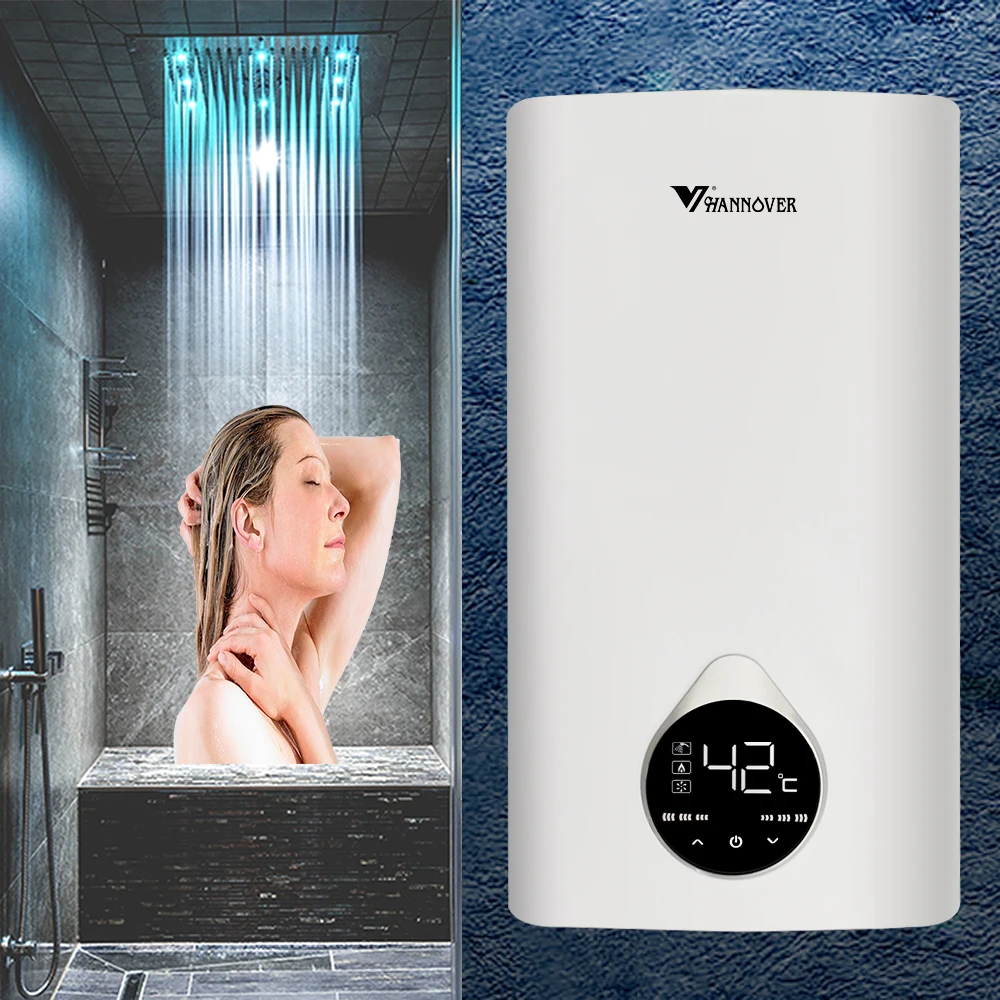 New arrival Electric Tankless Water Heater 20kW Instant Hot  on Demand   Hot  Kitchen Bathroom  Self-ModulationTechnology