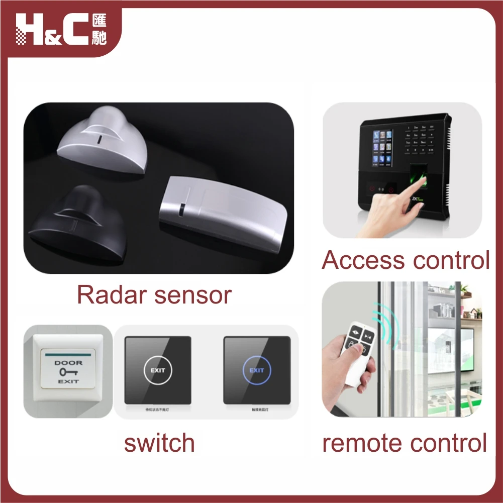 Glass aluminum alloy partition magnetic automatic sliding door smart glass door